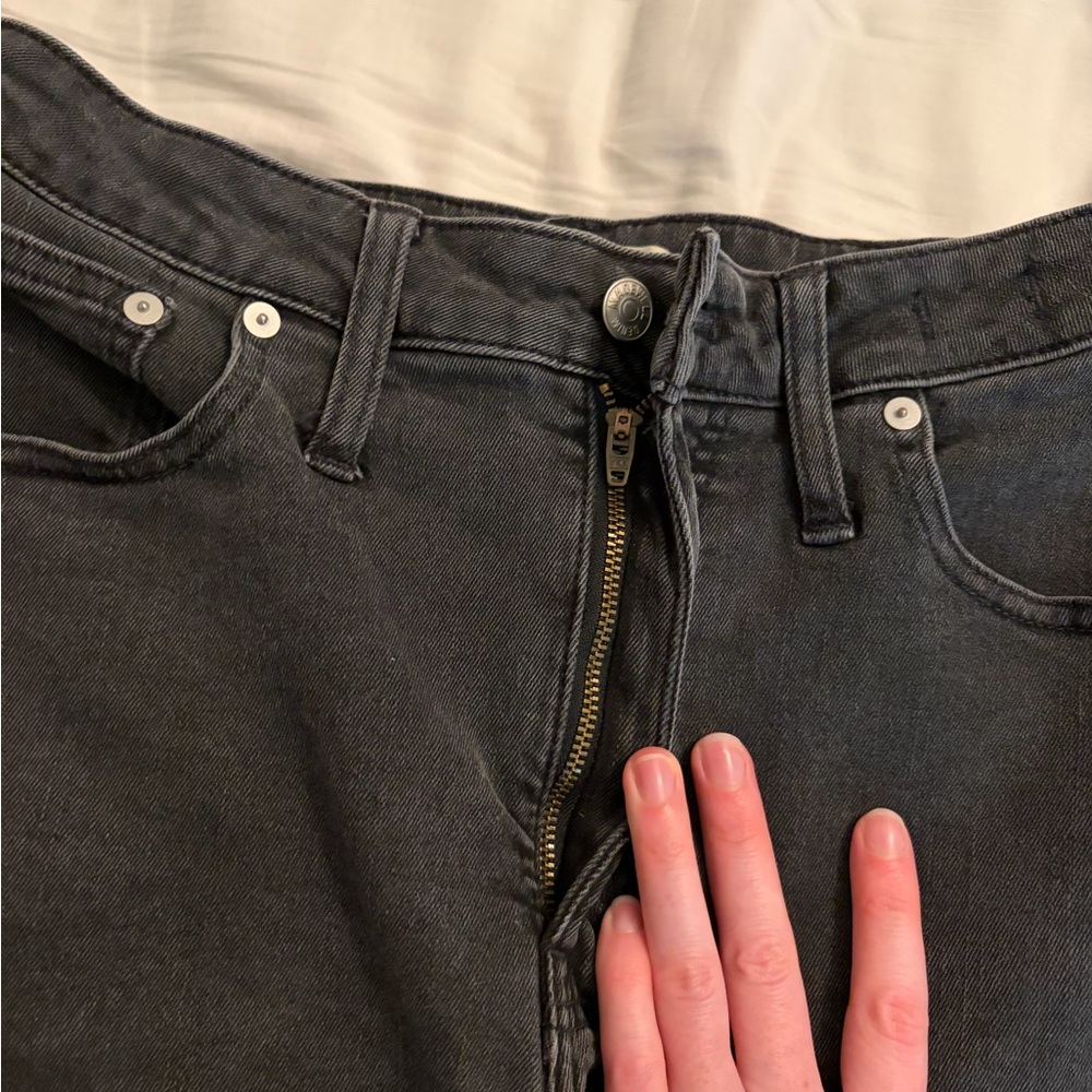 Madewell Charcoal Denim shorts - Picture 2 of 9